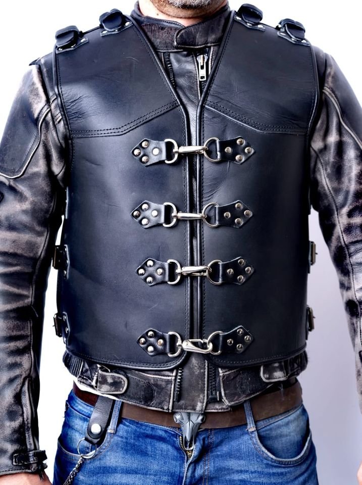 SVAROG Heavy Duty 4-7 MM Thick Buffalo Leather Vest “INVADER”