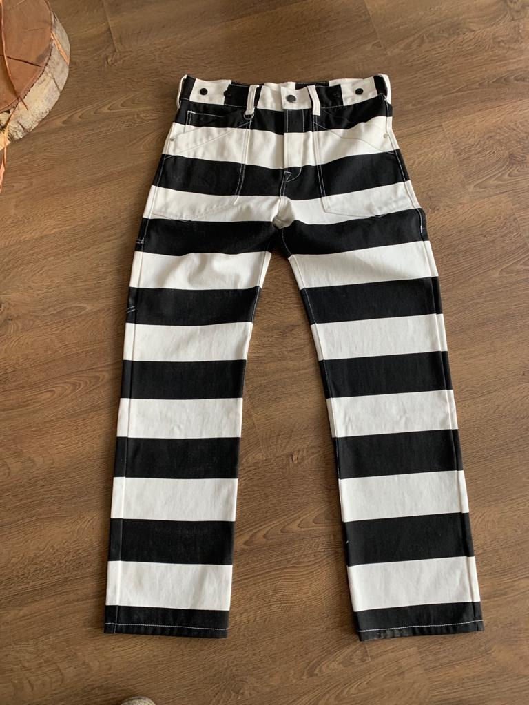 Hold Fast Mens Outlaw Biker Japan Style 16oz Denim Canvas Prisoner Pants