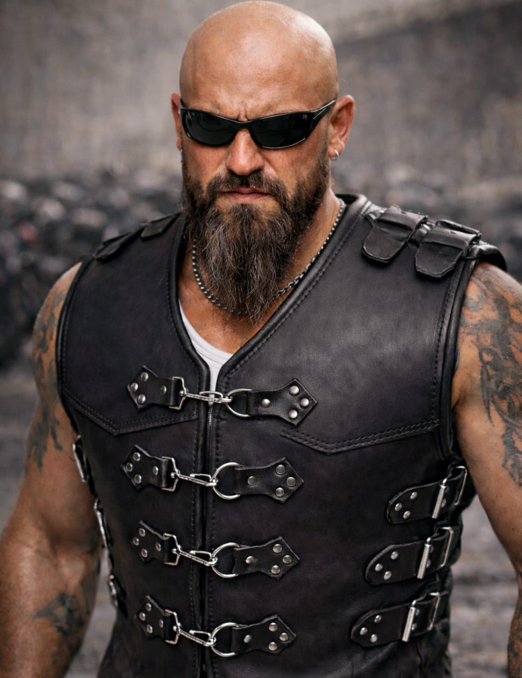SVAROG Heavy Duty 4-7 MM Thick Buffalo Leather Vest “INVADER”