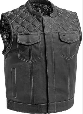 SVAROG England DIAMOND LEATHER VEST / CUT