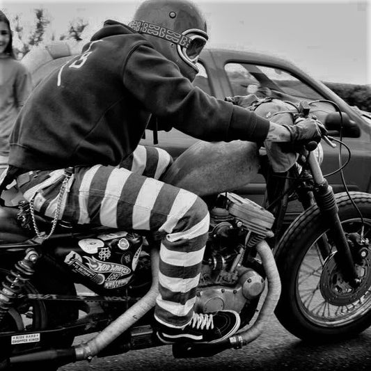 Hold Fast Mens Outlaw Biker Japan Style 16oz Denim Canvas Prisoner Pants vintage
